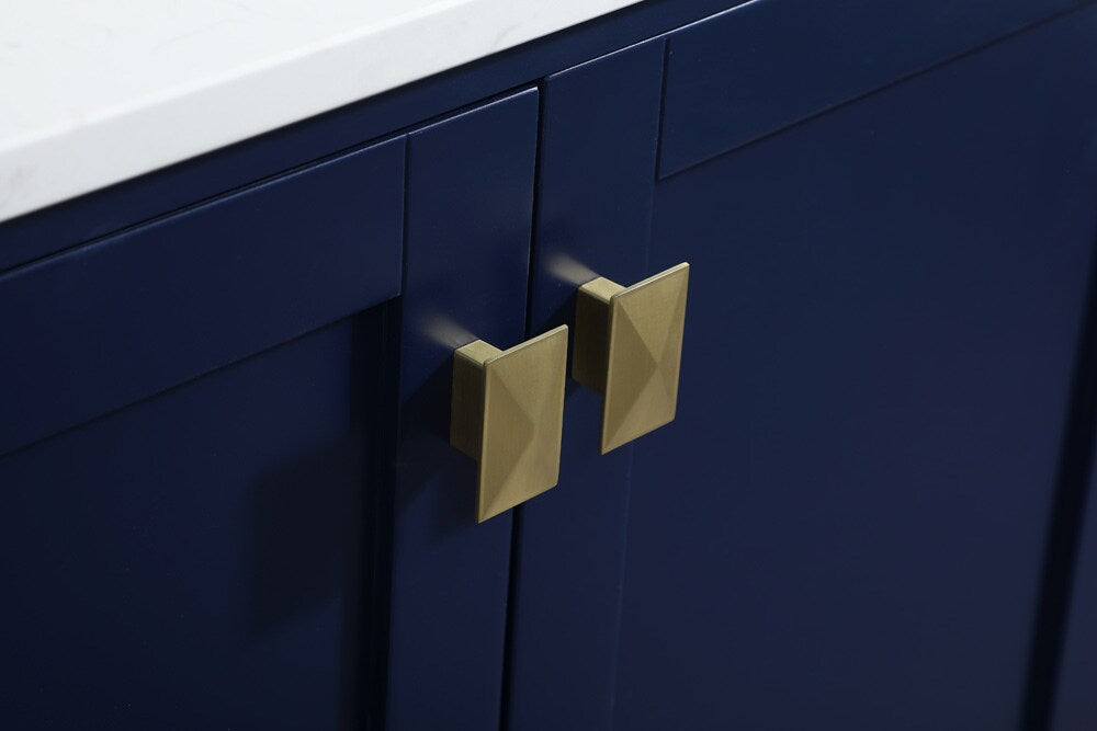 Elegant Furniture & Lighting - Irene 30 inch Single bathroom vanity in blue with backsplash - VF18830BL-BS veiw 5