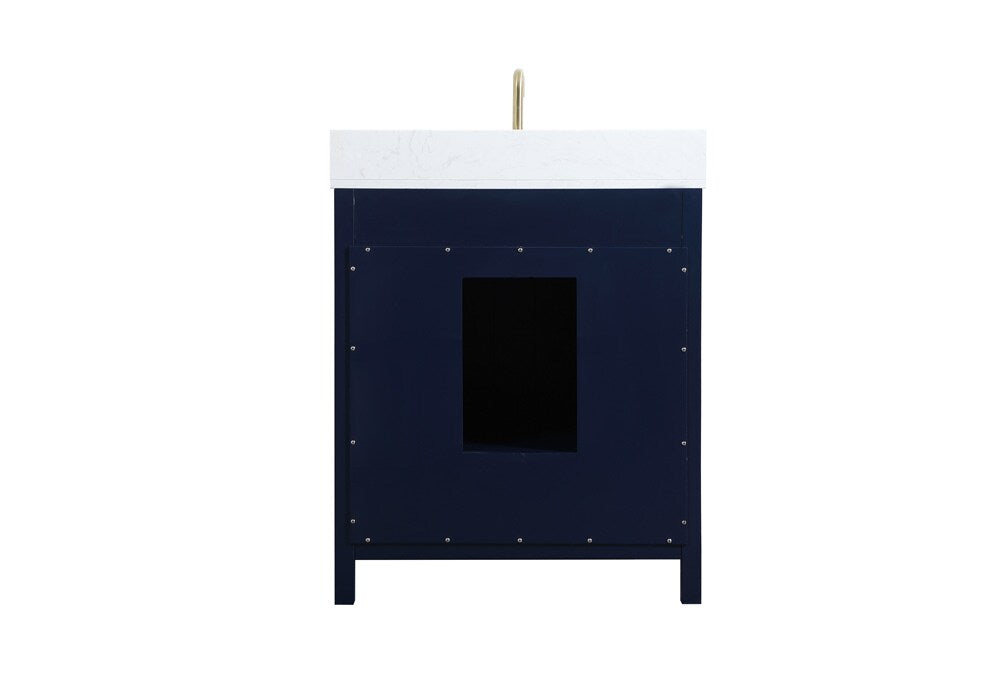 Elegant Furniture & Lighting - Irene 30 inch Single bathroom vanity in blue with backsplash - VF18830BL-BS veiw 8