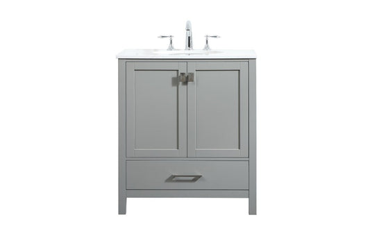 Elegant Furniture & Lighting - Irene 30 inch Single bathroom vanity in grey - VF18830GR veiw 1