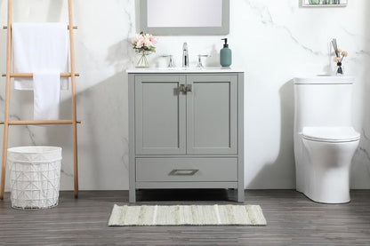 Elegant Furniture & Lighting - Irene 30 inch Single bathroom vanity in grey - VF18830GR veiw 2