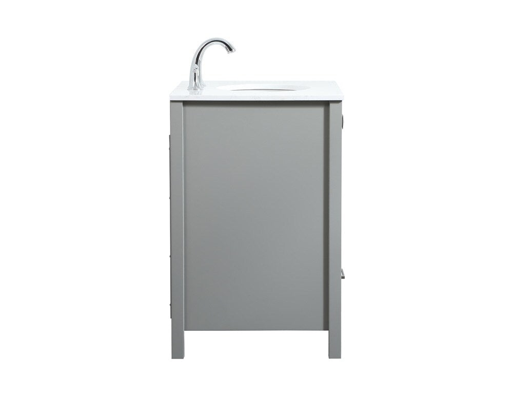 Elegant Furniture & Lighting - Irene 30 inch Single bathroom vanity in grey - VF18830GR veiw 7