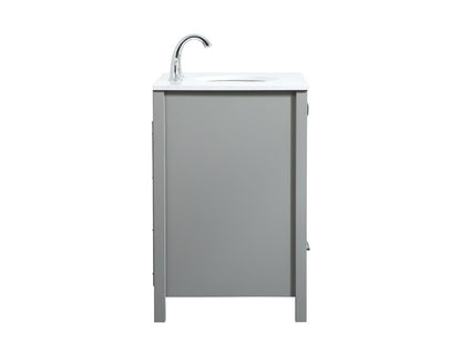 Elegant Furniture & Lighting - Irene 30 inch Single bathroom vanity in grey - VF18830GR veiw 7