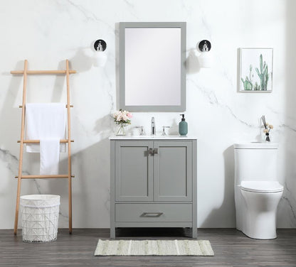 Elegant Furniture & Lighting - Irene 30 inch Single bathroom vanity in grey - VF18830GR veiw 11
