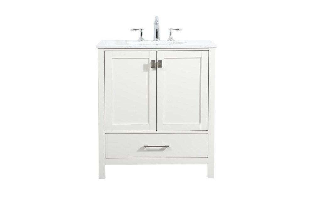 Elegant Furniture & Lighting - Irene 30 inch Single bathroom vanity in white - VF18830WH veiw 1
