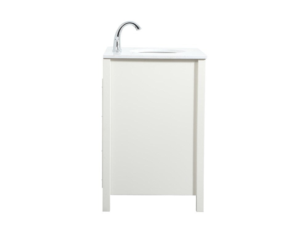 Elegant Furniture & Lighting - Irene 30 inch Single bathroom vanity in white - VF18830WH veiw 7
