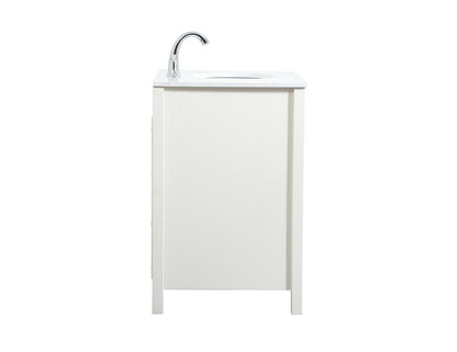 Elegant Furniture & Lighting - Irene 30 inch Single bathroom vanity in white - VF18830WH veiw 7