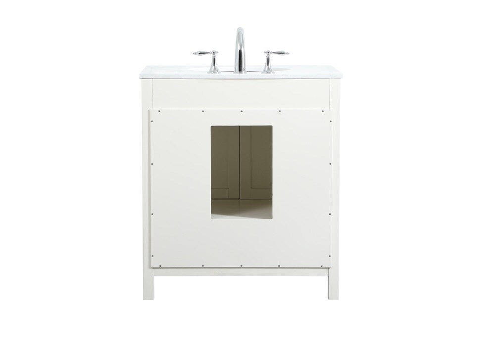 Elegant Furniture & Lighting - Irene 30 inch Single bathroom vanity in white - VF18830WH veiw 8