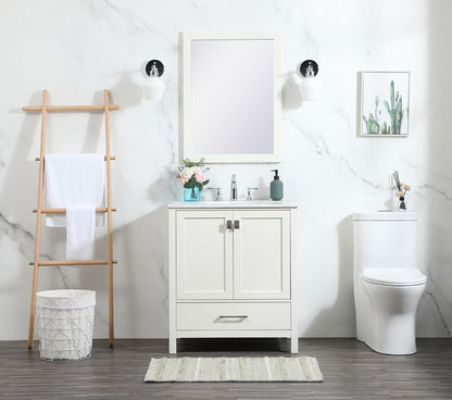 Elegant Furniture & Lighting - Irene 30 inch Single bathroom vanity in white - VF18830WH veiw 11
