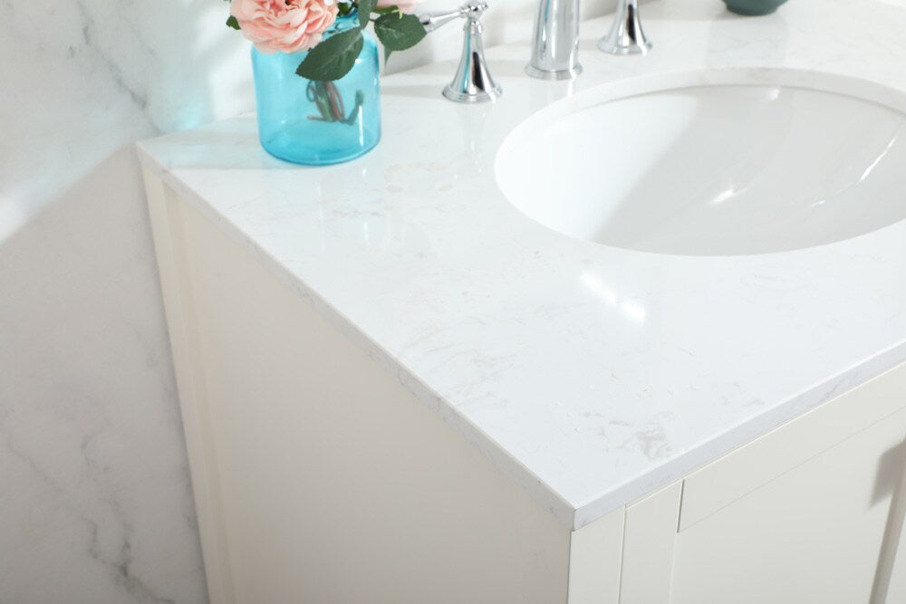 Elegant Furniture & Lighting - Irene 30 inch Single bathroom vanity in white - VF18830WH veiw 12