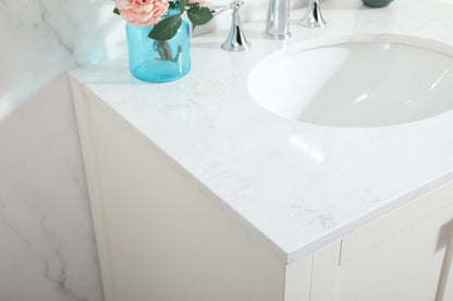 Elegant Furniture & Lighting - Irene 30 inch Single bathroom vanity in white - VF18830WH veiw 12