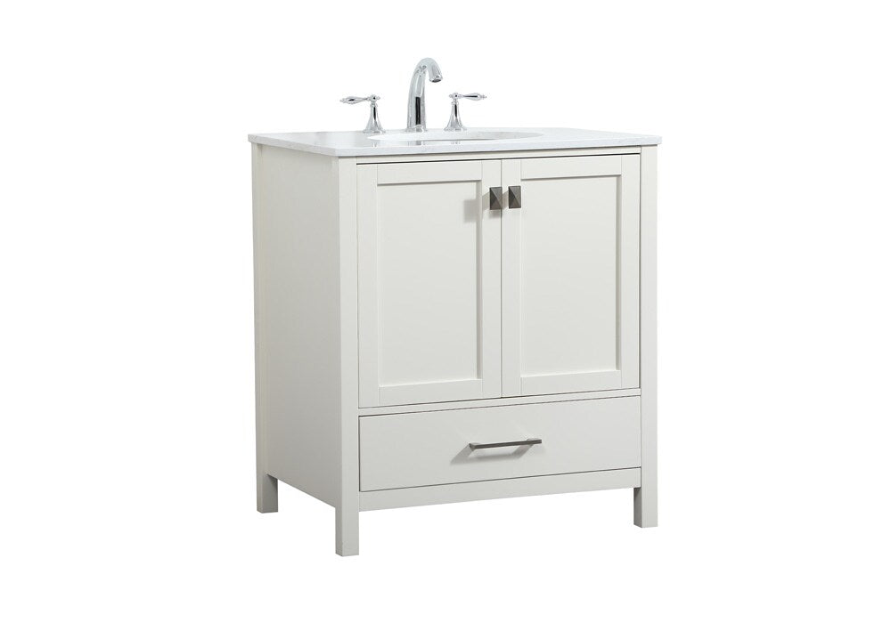 Elegant Furniture & Lighting - Irene 30 inch Single bathroom vanity in white - VF18830WH veiw 14