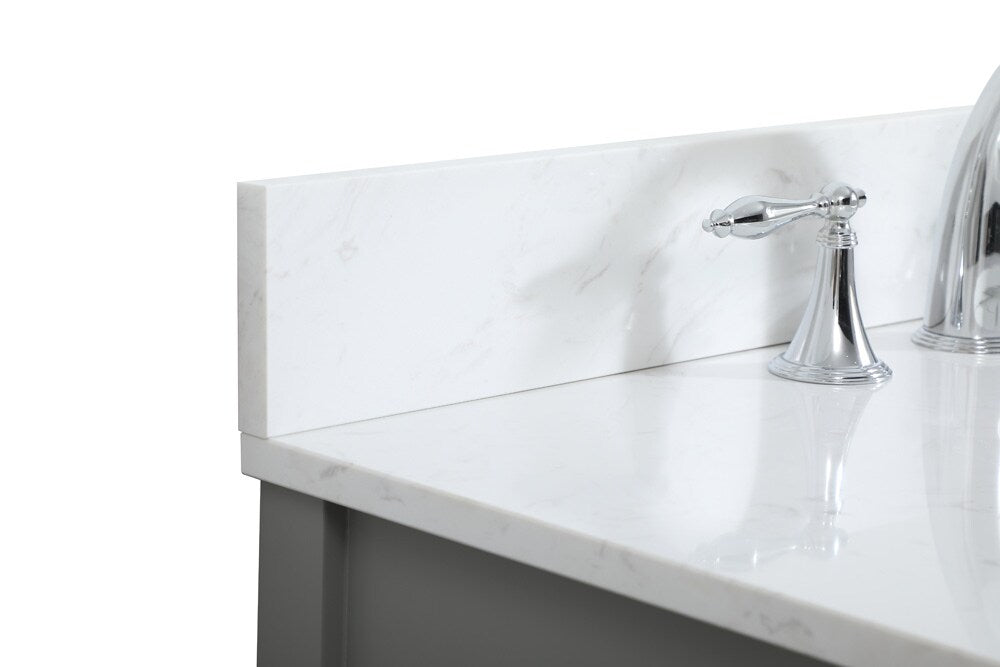 Elegant Furniture & Lighting - Irene 30 inch Single bathroom vanity in grey with backsplash - VF18830GR-BS veiw 4