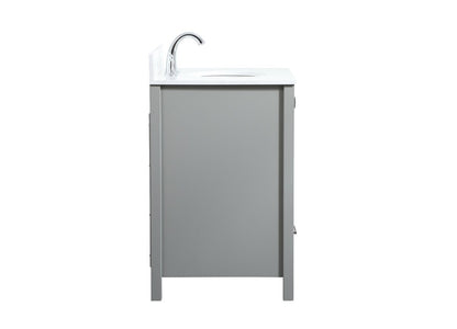Elegant Furniture & Lighting - Irene 30 inch Single bathroom vanity in grey with backsplash - VF18830GR-BS veiw 7