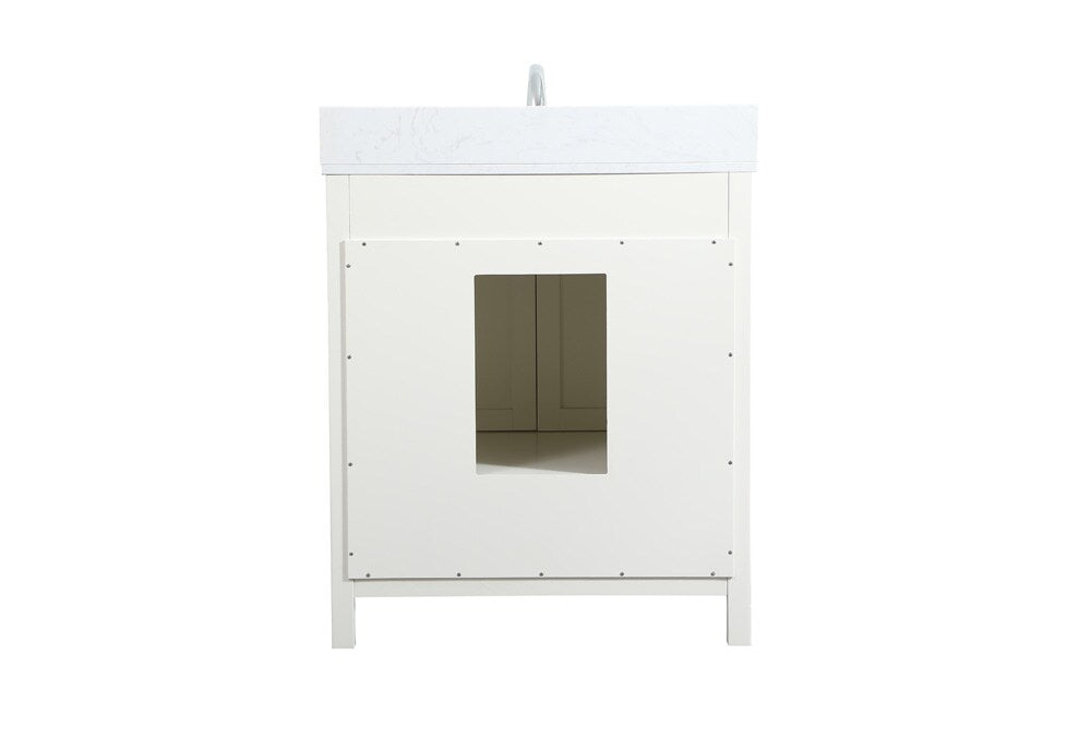 Elegant Furniture & Lighting - Irene 30 inch Single bathroom vanity in white with backsplash - VF18830WH-BS veiw 8