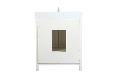 Elegant Furniture & Lighting - Irene 30 inch Single bathroom vanity in white with backsplash - VF18830WH-BS veiw 8