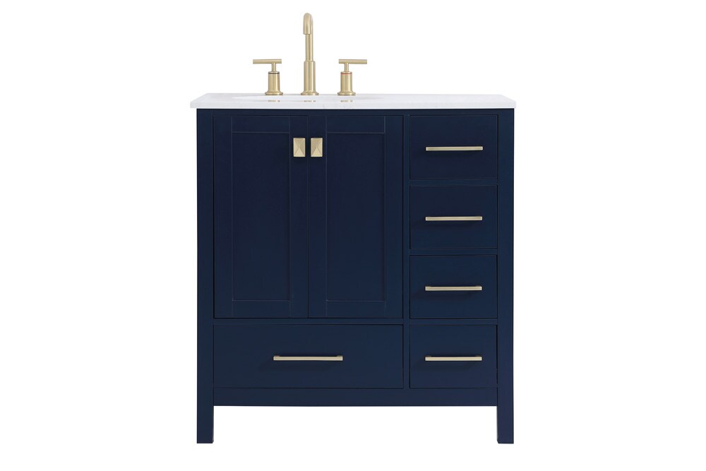 Elegant Furniture & Lighting - Irene 32 inch Single Bathroom Vanity in Blue - VF18832BL veiw 1