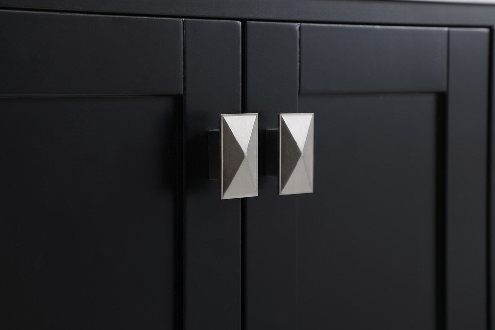 Elegant Furniture & Lighting - Irene 32 inch Single Bathroom Vanity in Black with Backsplash - VF18832BK-BS veiw 6