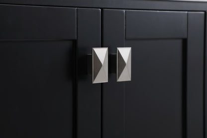 Elegant Furniture & Lighting - Irene 32 inch Single Bathroom Vanity in Black with Backsplash - VF18832BK-BS veiw 6