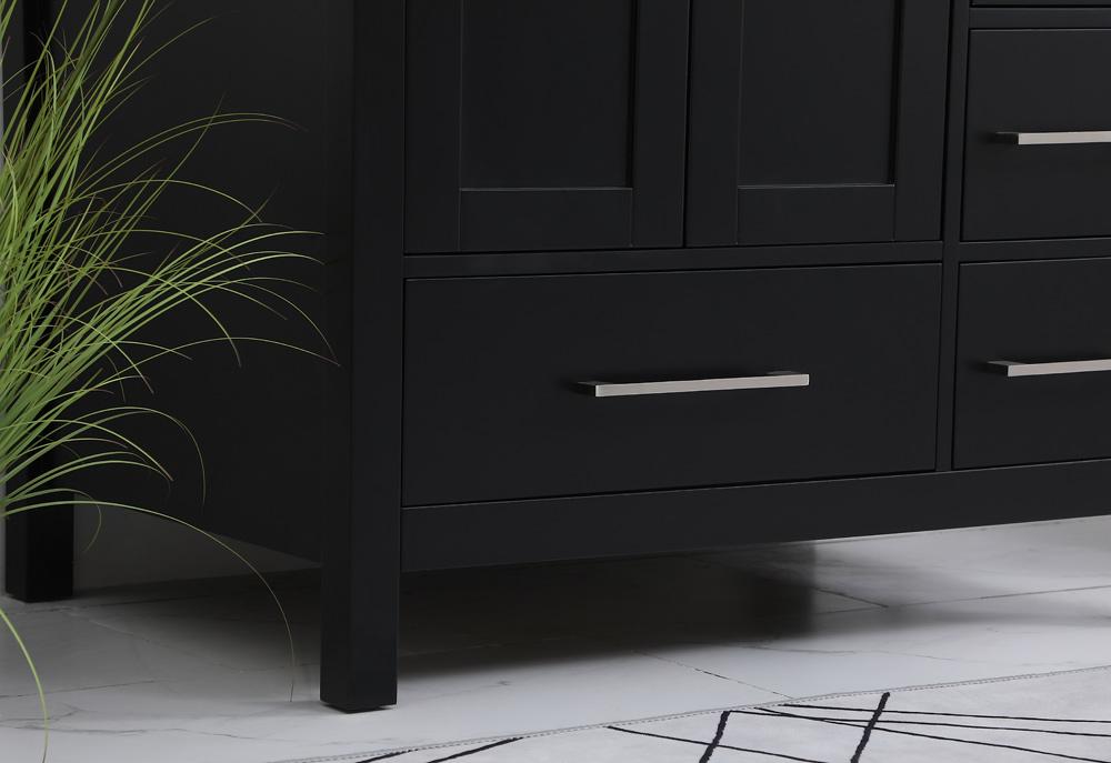 Elegant Furniture & Lighting - Irene 32 inch Single Bathroom Vanity in Black with Backsplash - VF18832BK-BS veiw 12