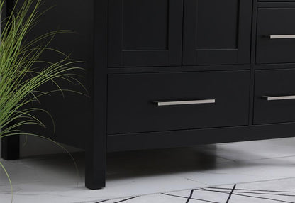 Elegant Furniture & Lighting - Irene 32 inch Single Bathroom Vanity in Black with Backsplash - VF18832BK-BS veiw 12