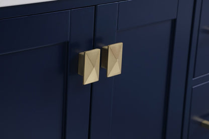Elegant Furniture & Lighting - Irene 32 inch Single Bathroom Vanity in Blue with Backsplash - VF18832BL-BS veiw 6