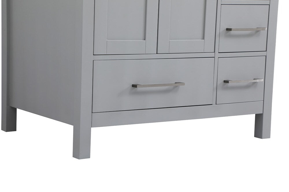 Elegant Furniture & Lighting - Irene 32 inch Single Bathroom Vanity in Gray with Backsplash - VF18832GR-BS veiw 5
