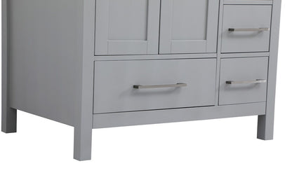Elegant Furniture & Lighting - Irene 32 inch Single Bathroom Vanity in Gray with Backsplash - VF18832GR-BS veiw 5