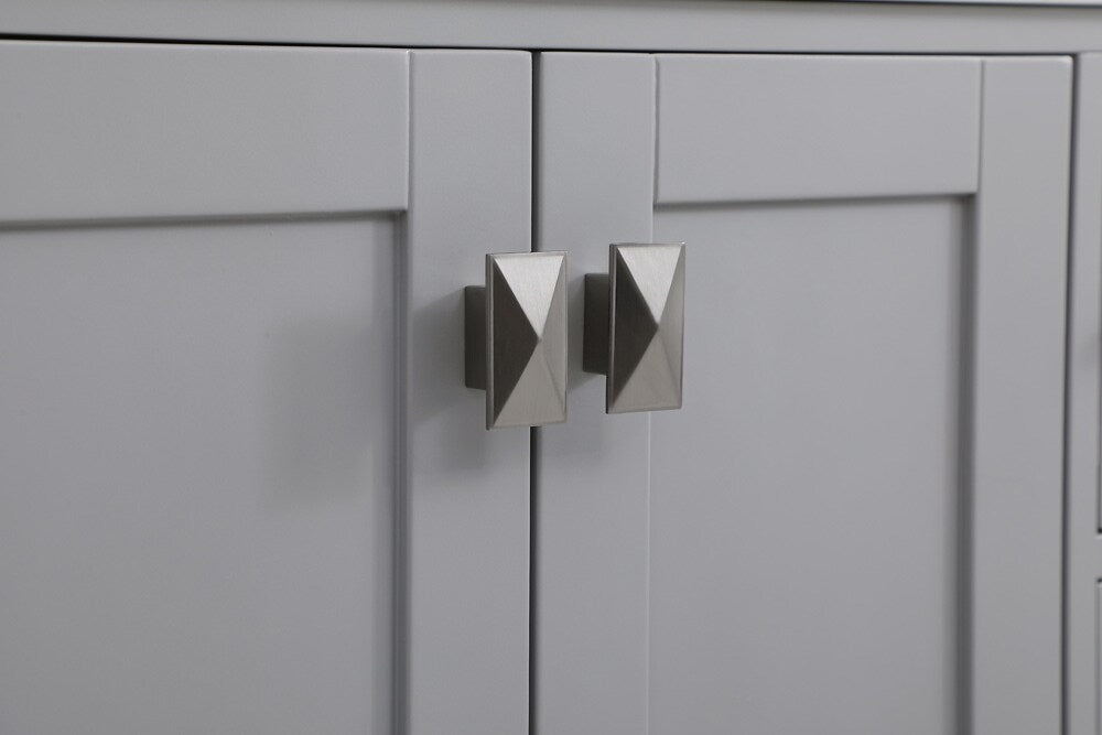 Elegant Furniture & Lighting - Irene 32 inch Single Bathroom Vanity in Gray with Backsplash - VF18832GR-BS veiw 6
