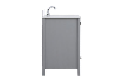 Elegant Furniture & Lighting - Irene 32 inch Single Bathroom Vanity in Gray with Backsplash - VF18832GR-BS veiw 7