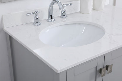Elegant Furniture & Lighting - Irene 32 inch Single Bathroom Vanity in Gray with Backsplash - VF18832GR-BS veiw 11