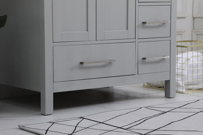 Elegant Furniture & Lighting - Irene 32 inch Single Bathroom Vanity in Gray with Backsplash - VF18832GR-BS veiw 12