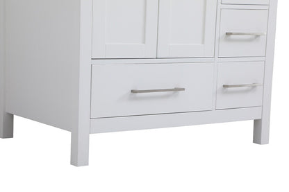 Elegant Furniture & Lighting - Irene 32 inch Single Bathroom Vanity in White with Backsplash - VF18832WH-BS veiw 5
