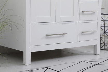 Elegant Furniture & Lighting - Irene 32 inch Single Bathroom Vanity in White with Backsplash - VF18832WH-BS veiw 12