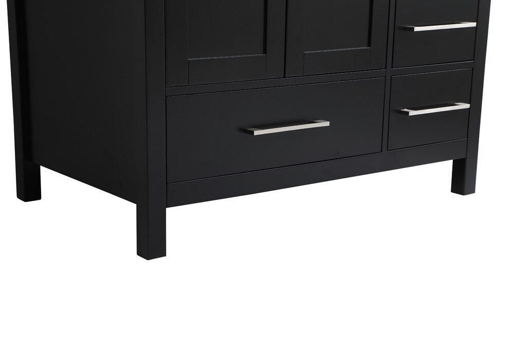 Elegant Furniture & Lighting - Irene 36 inch Single Bathroom Vanity in Black with Backsplash - VF18836BK-BS veiw 6