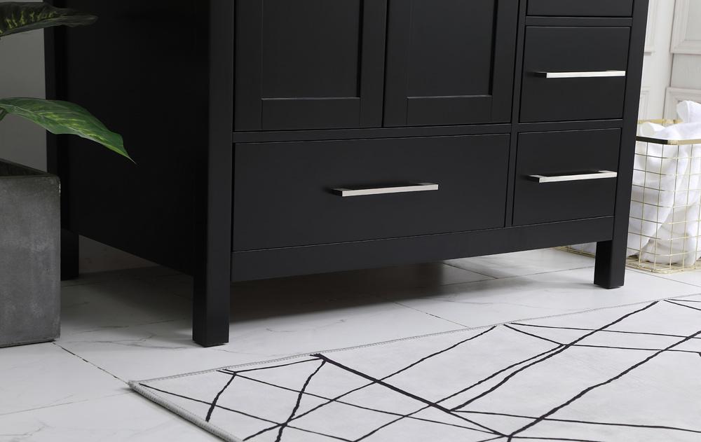 Elegant Furniture & Lighting - Irene 36 inch Single Bathroom Vanity in Black with Backsplash - VF18836BK-BS veiw 12