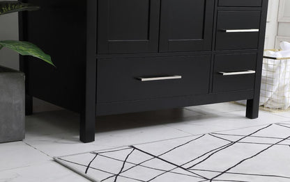 Elegant Furniture & Lighting - Irene 36 inch Single Bathroom Vanity in Black with Backsplash - VF18836BK-BS veiw 12