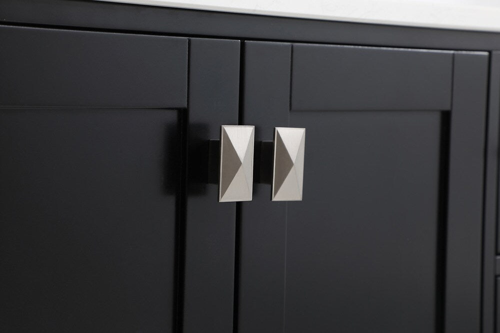 Elegant Furniture & Lighting - Irene 36 inch Single Bathroom Vanity in Black with Backsplash - VF18836BK-BS veiw 13