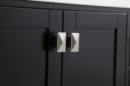 Elegant Furniture & Lighting - Irene 36 inch Single Bathroom Vanity in Black with Backsplash - VF18836BK-BS veiw 13