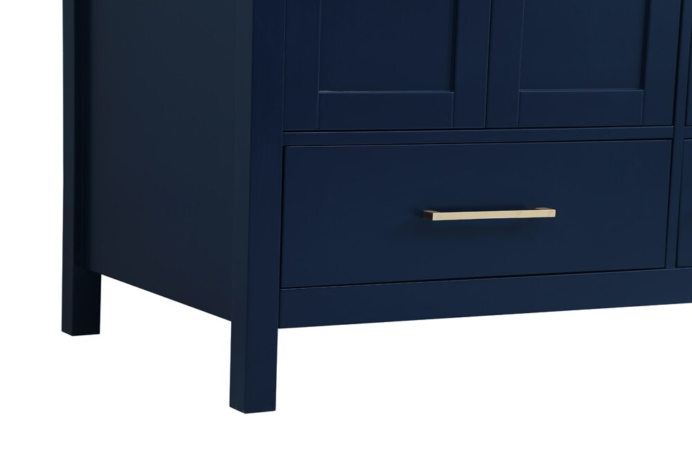 Elegant Furniture & Lighting - Irene 36 inch Single Bathroom Vanity in Blue with Backsplash - VF18836BL-BS veiw 4