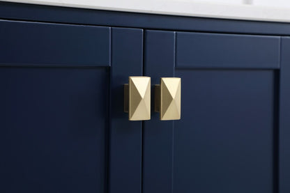 Elegant Furniture & Lighting - Irene 36 inch Single Bathroom Vanity in Blue with Backsplash - VF18836BL-BS veiw 6