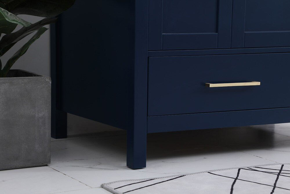 Elegant Furniture & Lighting - Irene 36 inch Single Bathroom Vanity in Blue with Backsplash - VF18836BL-BS veiw 12