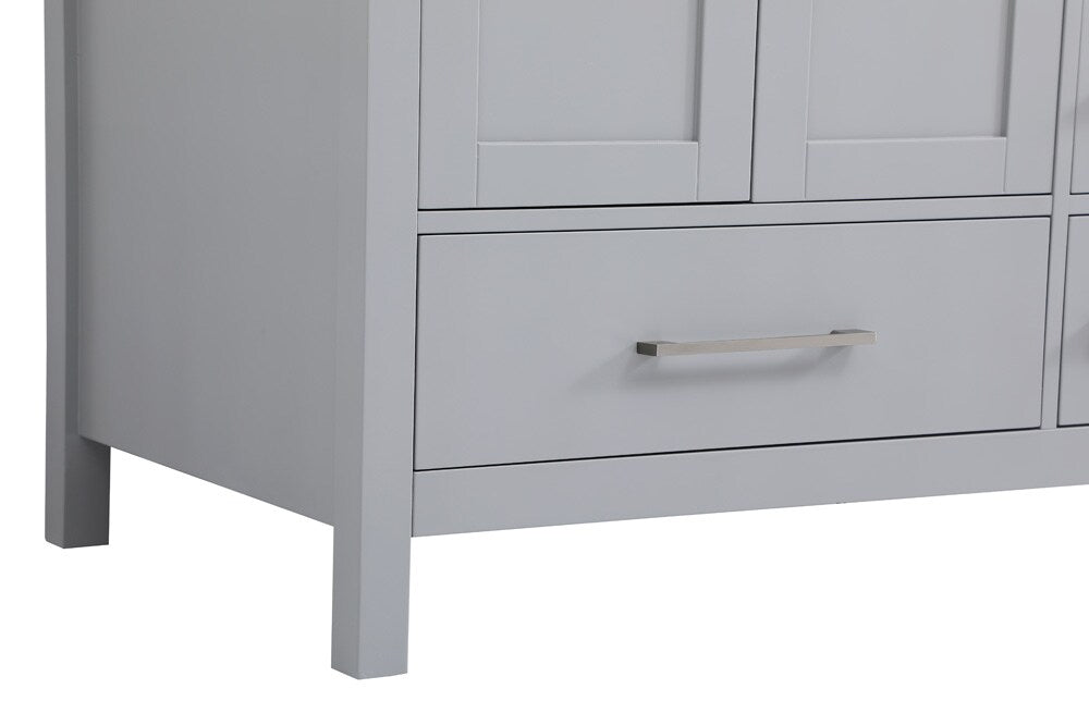 Elegant Furniture & Lighting - Irene 36 inch Single Bathroom Vanity in Gray with Backsplash - VF18836GR-BS veiw 5
