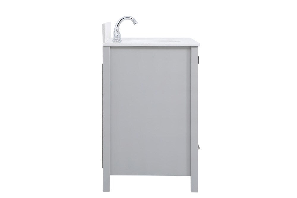 Elegant Furniture & Lighting - Irene 36 inch Single Bathroom Vanity in Gray with Backsplash - VF18836GR-BS veiw 7