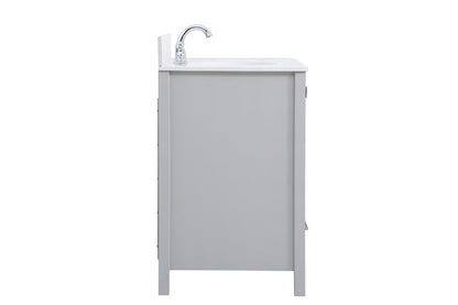 Elegant Furniture & Lighting - Irene 36 inch Single Bathroom Vanity in Gray with Backsplash - VF18836GR-BS veiw 7