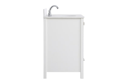 Elegant Furniture & Lighting - Irene 36 inch Single Bathroom Vanity in White with Backsplash - VF18836WH-BS veiw 7