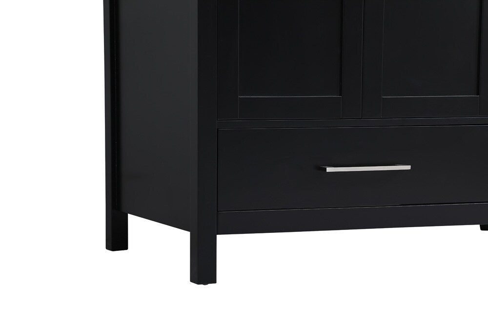Elegant Furniture & Lighting - Irene 42 inch Single Bathroom Vanity in Black with Backsplash - VF18842BK-BS veiw 5