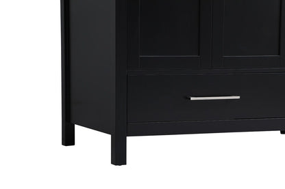 Elegant Furniture & Lighting - Irene 42 inch Single Bathroom Vanity in Black with Backsplash - VF18842BK-BS veiw 5