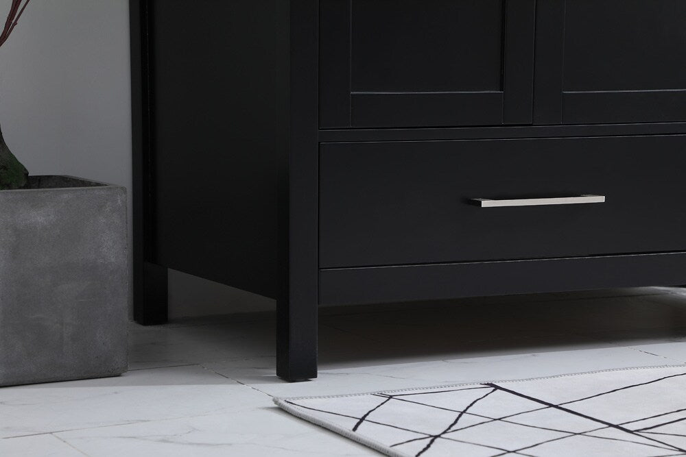 Elegant Furniture & Lighting - Irene 42 inch Single Bathroom Vanity in Black with Backsplash - VF18842BK-BS veiw 12