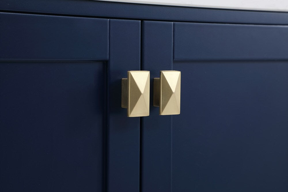 Elegant Furniture & Lighting - Irene 42 inch Single Bathroom Vanity in Blue with Backsplash - VF18842BL-BS veiw 6