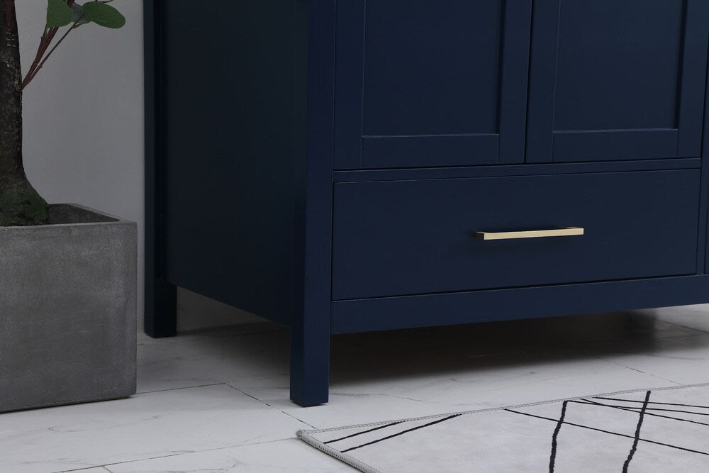 Elegant Furniture & Lighting - Irene 42 inch Single Bathroom Vanity in Blue with Backsplash - VF18842BL-BS veiw 12